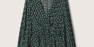 Mango Women's Midi Printed Dress Green Size 6
