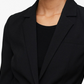 MANGO Women's Essential Fitted Padded Shoulder Blazer in Black Size 4