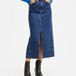 Mango Women's Denim Midi Skirt Blue Size Medium