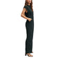 Mango Women's Polka Dot Print Jumpsuit Black Size Small