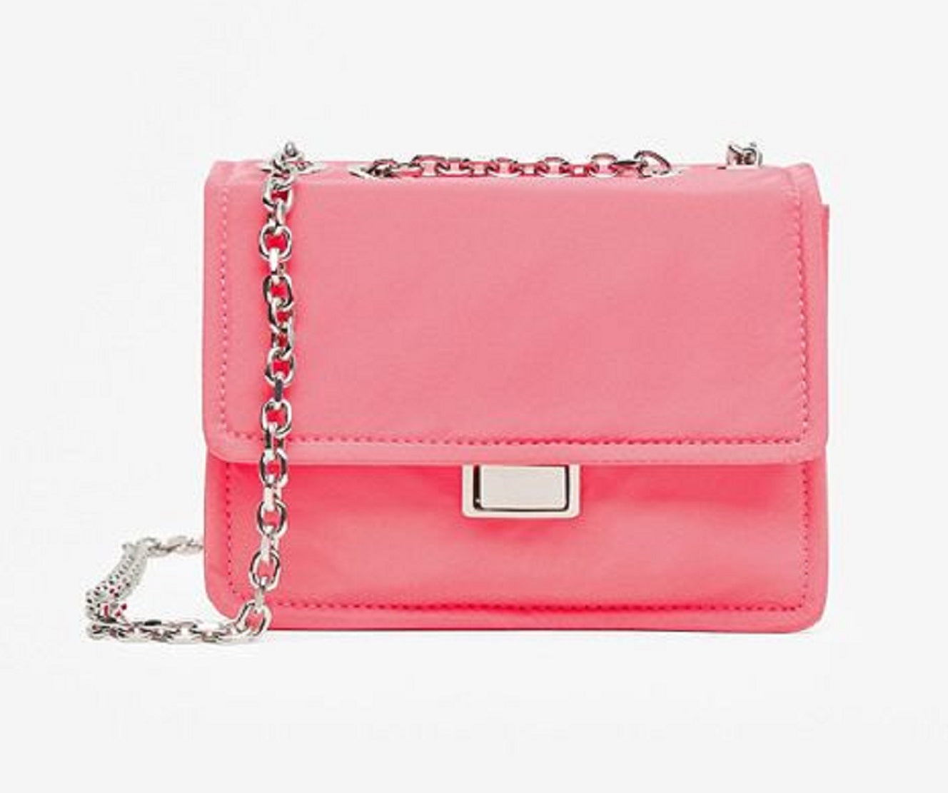 Mango Women's Flap Crossbody Bag Pink One Size