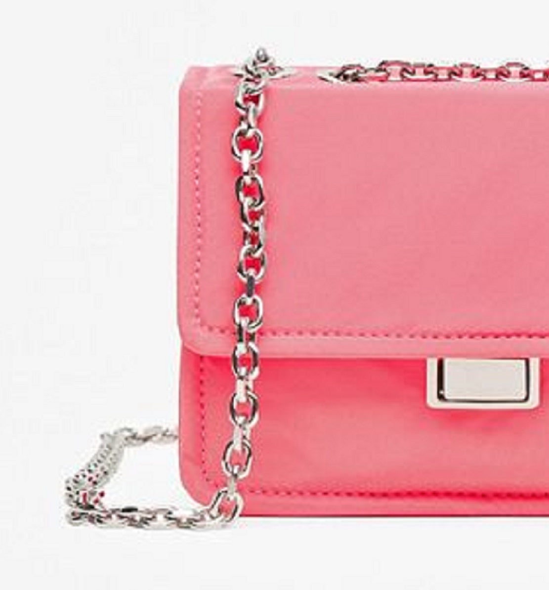 Mango Women's Flap Crossbody Bag Pink One Size