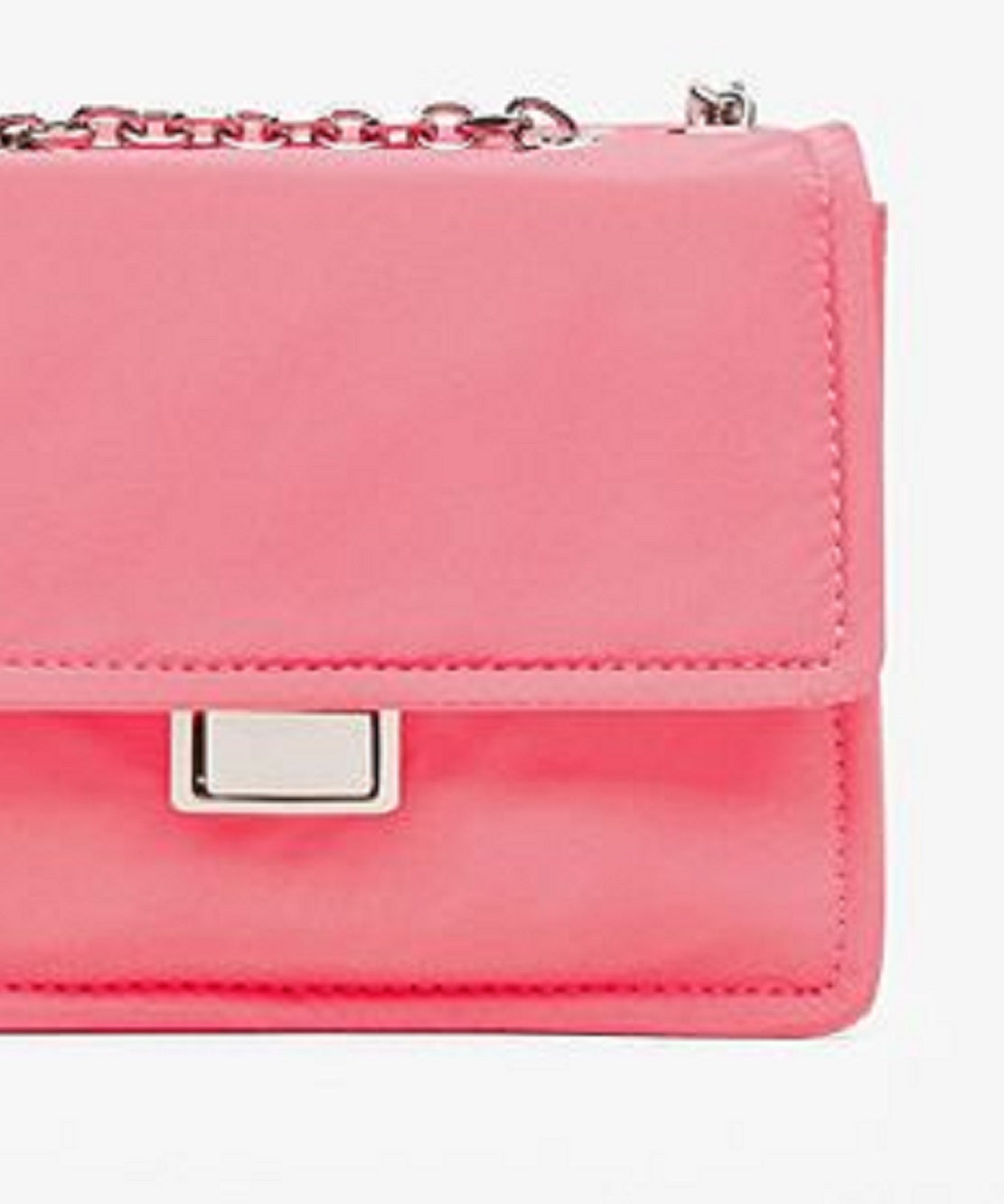Mango Women's Flap Crossbody Bag Pink One Size