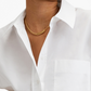 Mango Women's Oversize Cotton Shirt White Size 8