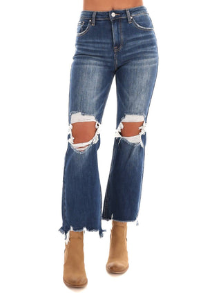 Risen - Let me Go High Rise Crop Jeans
