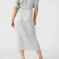 Steve Madden - SATIN TIE WAIST MIDI DRESS