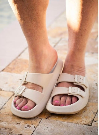 Julia Rose - Buckle Slides Sandal