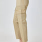 Risen - High-rise Sand Cargo Boyfriend Jeans