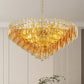 37" Extra Large 14-Light Gold Modern Round Chandelier