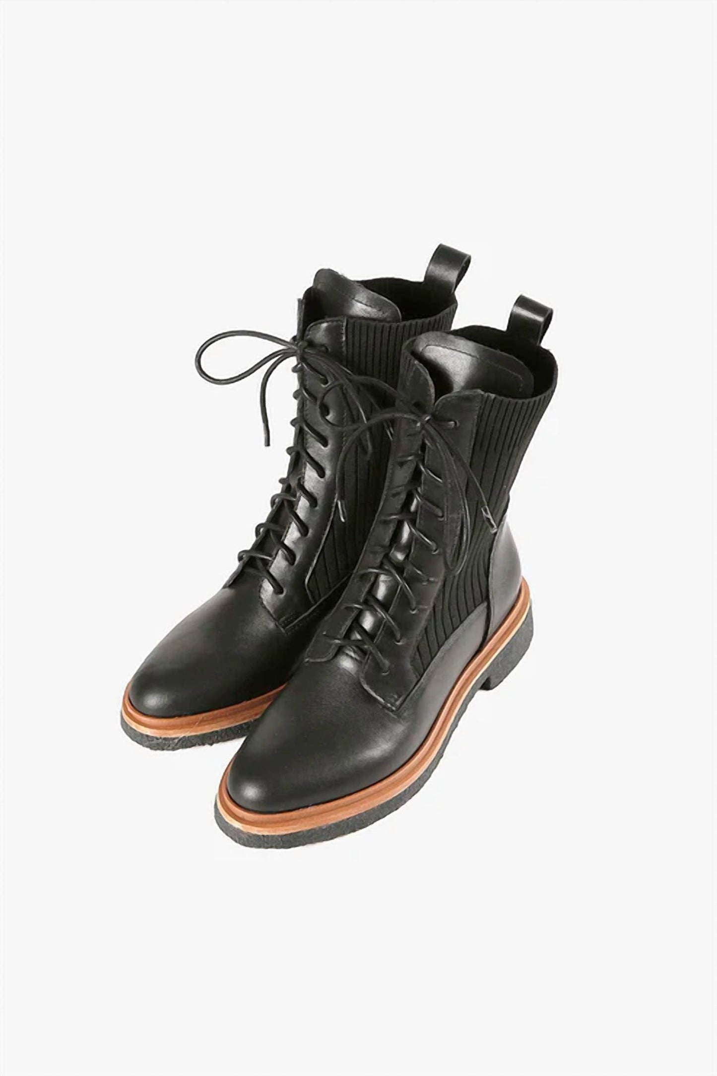 All Black - Women's Sock Camper Boots