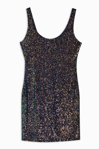 Topshop - Mermaid Sequin Mini Bodycon Dress