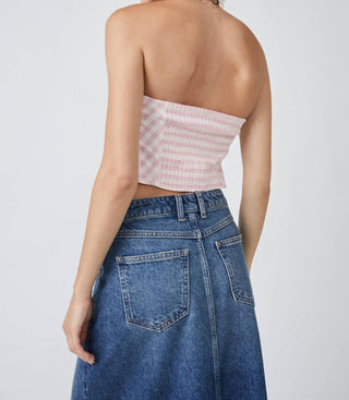 Free People - Leilani Gingham Tube Top