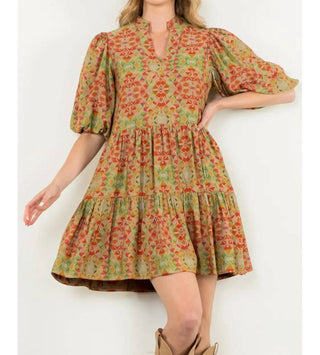 Thml - Puff Sleeve Print Dress