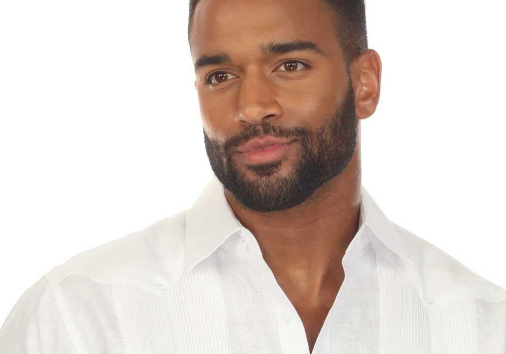 Mojito Men's 100% Linen Guayabera Chacabana Shirt Long Sleeve with Pleating Accent Size XXL