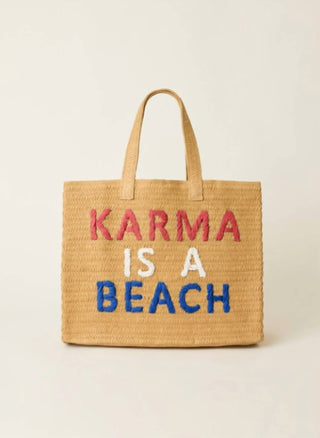Btb Los Angeles - Women's Karma Is A Beach Tote Bag