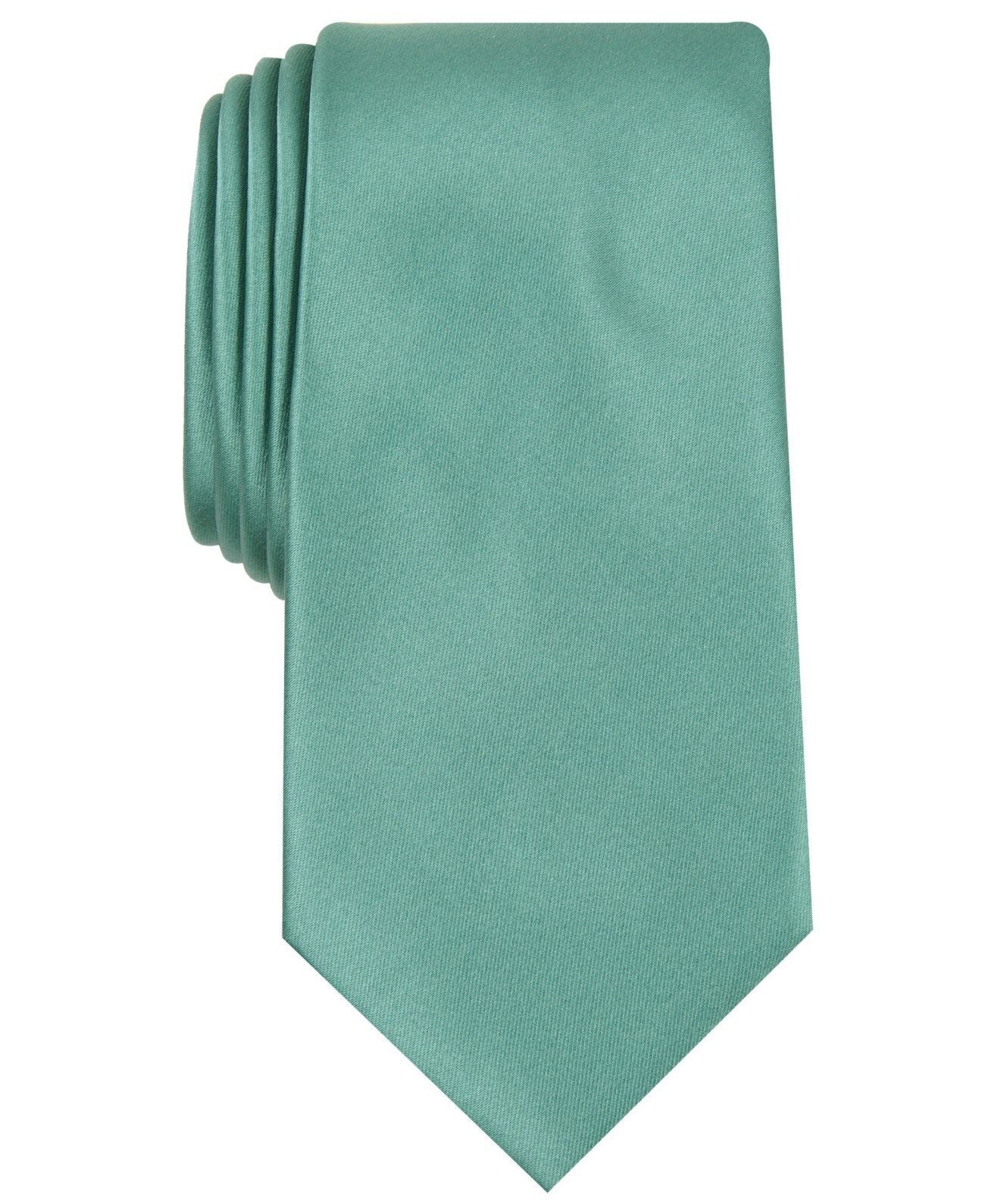 Perry Ellis Men's Perry Ellis Satin Solid Tie Green One Size