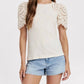 Another Love - Shea Contrast Eyelet Top