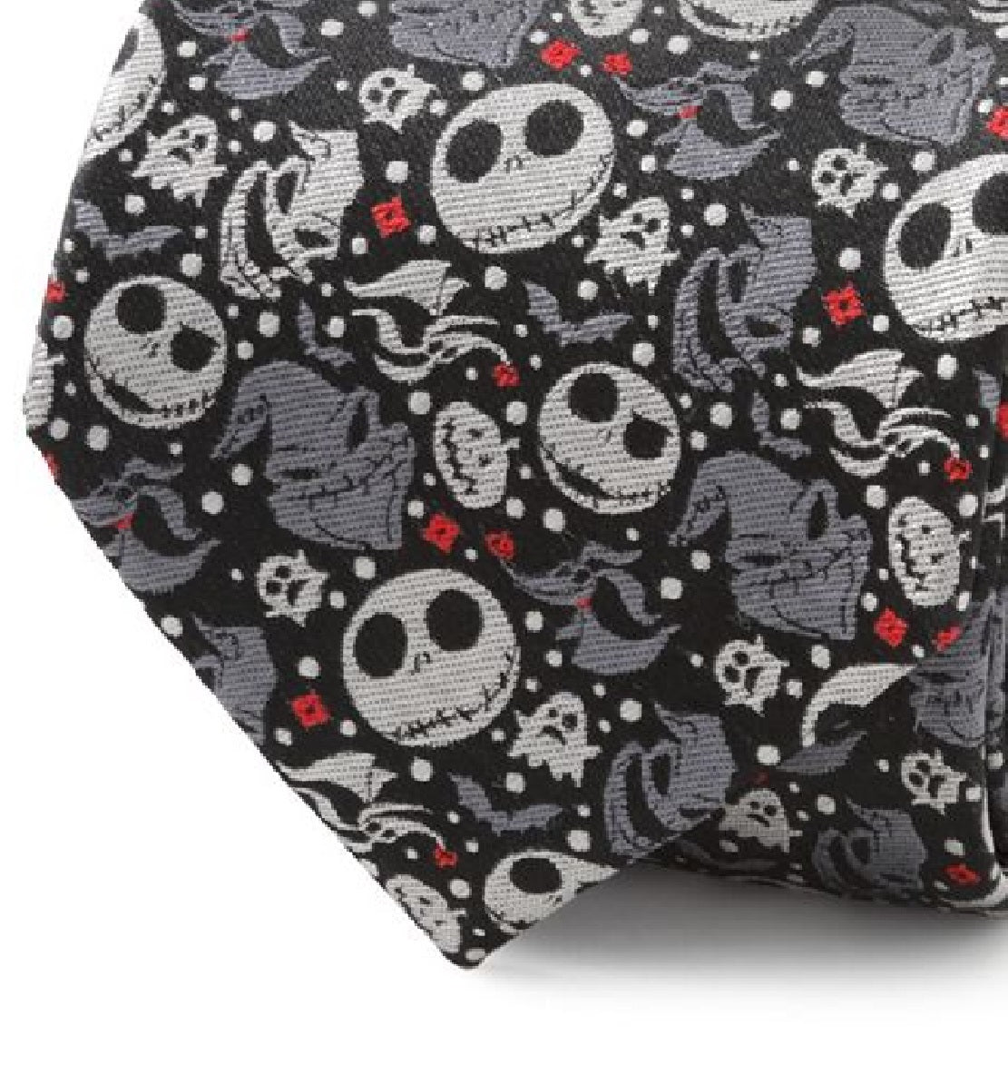 Cufflinks Inc. Men's Nightmare Before Christmas Black Silk Tie Black Size Regular