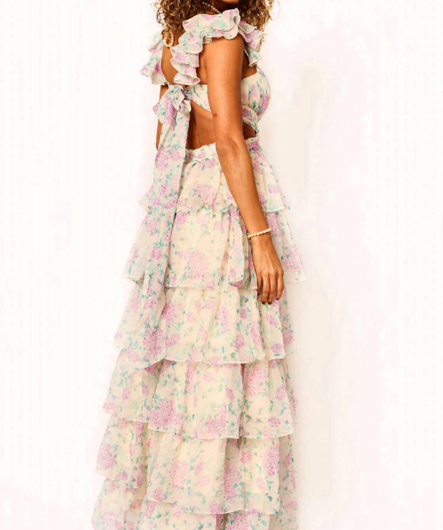 Amy Jane London - Ofilia Ruffle Floral Maxi Dress