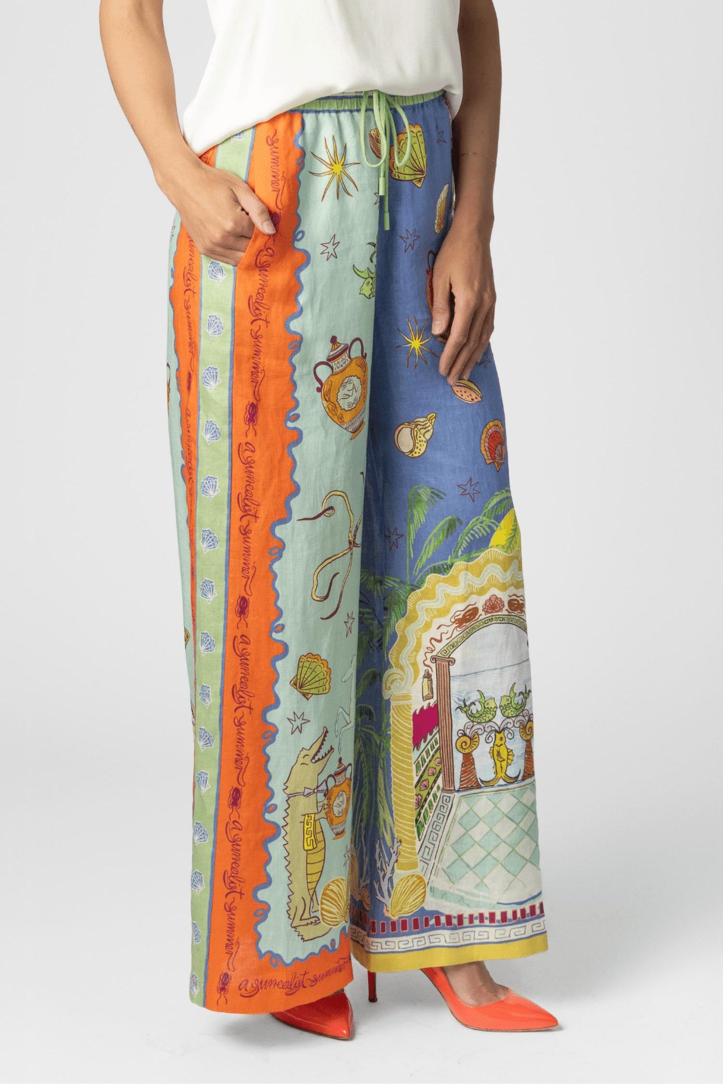 Alemais - Surrealist Summer Pant