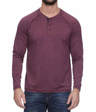 Flags & Anthem - Hanover Long Sleeve Performance Henley Shirt