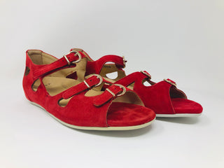 Ziera Women's Demi Sandal Red Suede