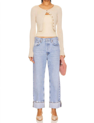 Agolde - Fran Low Slung Straight Jeans
