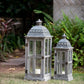 Wooden Candle Lantern Decorative Set for Indoor and Outdoor Use