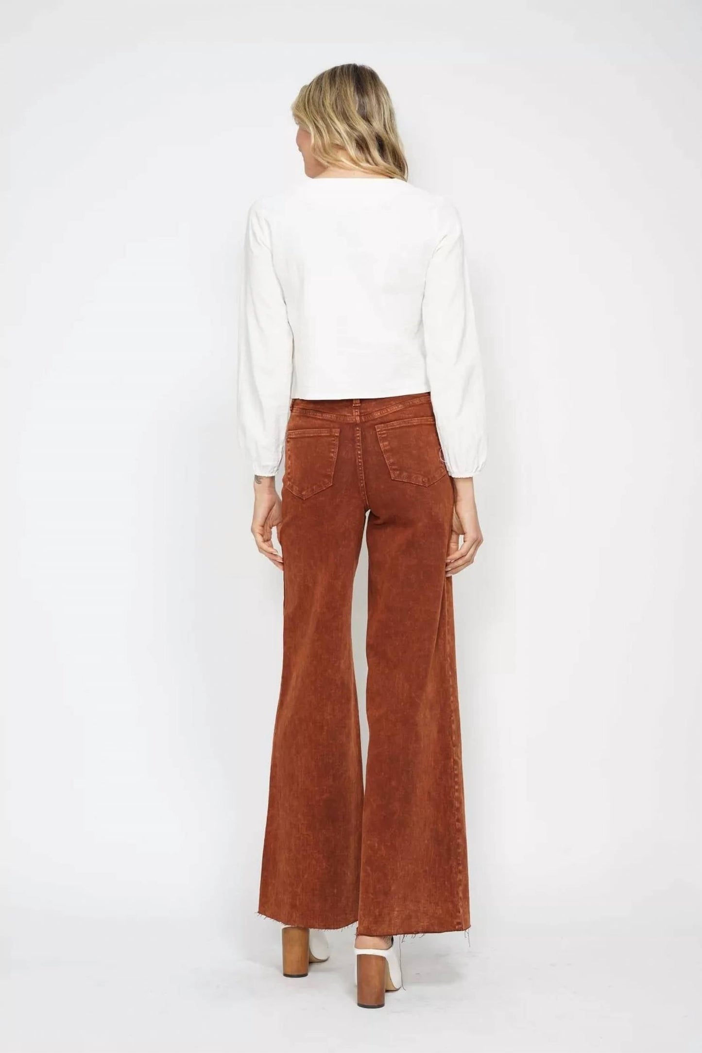 Judy Blue - High Waist Retro Wide Leg Denim Jeans