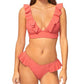 Raisins - Women's Seastar V Neck Ruffle Bra Swim Top
