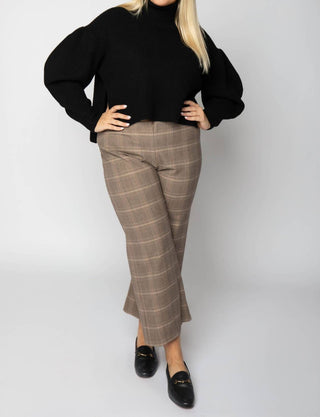 Karen Kane - Plaid Cropped Pants - Plus