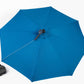 10ft Solar LED Offset Hanging Market Patio Umbrella (Dark Blue)