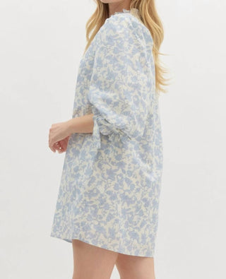 Entro - Floral Print Pullover Mini Dress