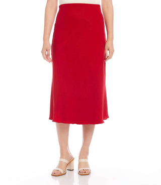 Karen Kane - Satin Bias Cut Midi Skirt