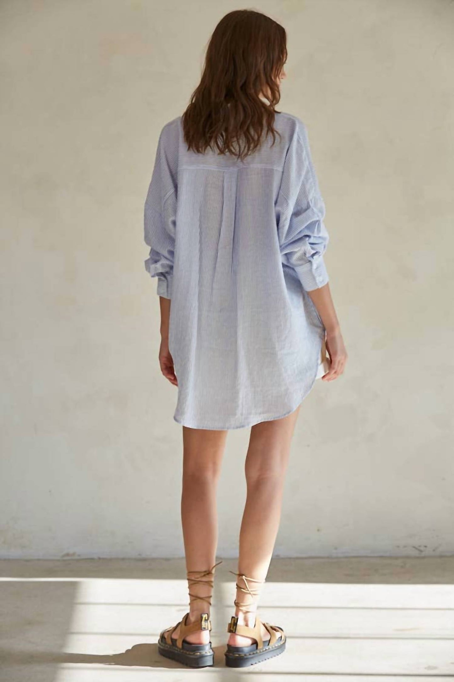 By Together - Striped Button Down Long Sleeve Shirt