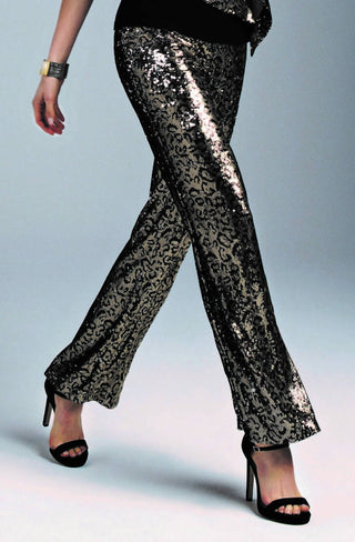 Frank Lyman - SEQUIN WIDE LEG PANTS