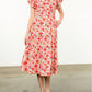 Thml - Ruffle Sleeve Floral Midi Dress