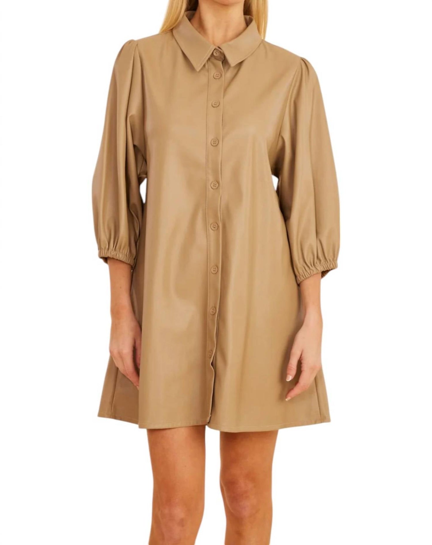 Dolce Cabo - Vegan Leather Tunic Dress