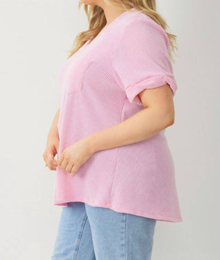 Entro - V Neck Relaxed Fit Knit Top