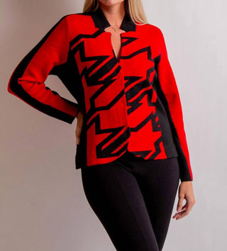 Alison Sheri - Star Pattern Knitted Jacket