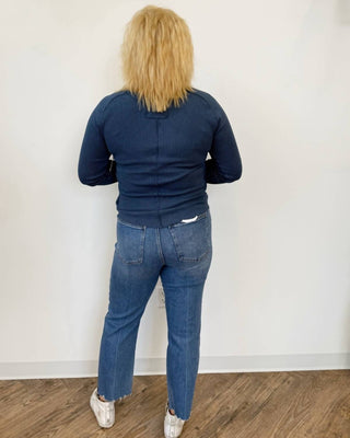 Free People - Carmine Waffle Knit Long Sleeve Top