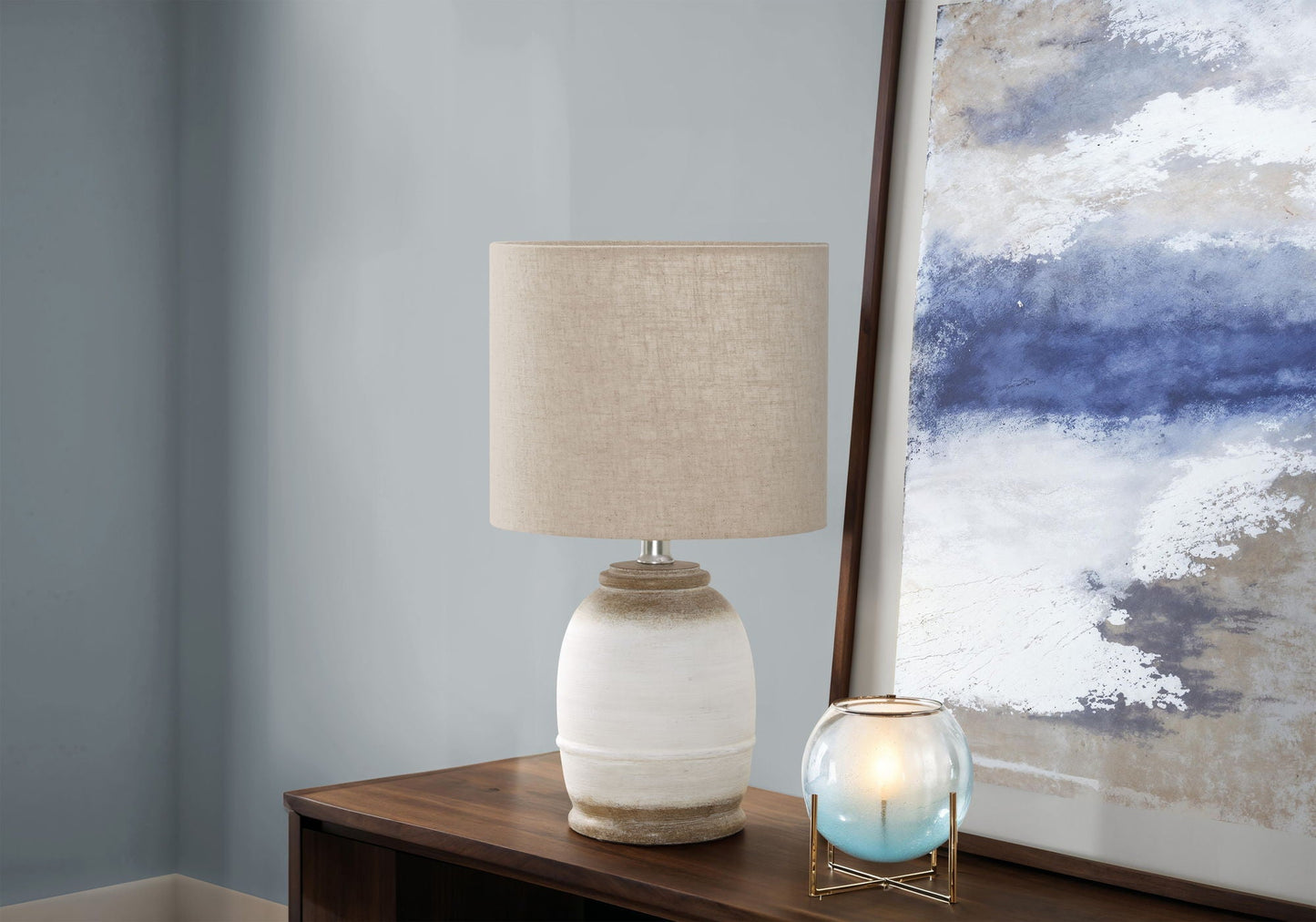 Lighting, Resin, Contemporary - Cream