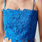 2.7 August Apparel - Lace Crop Fitted Top