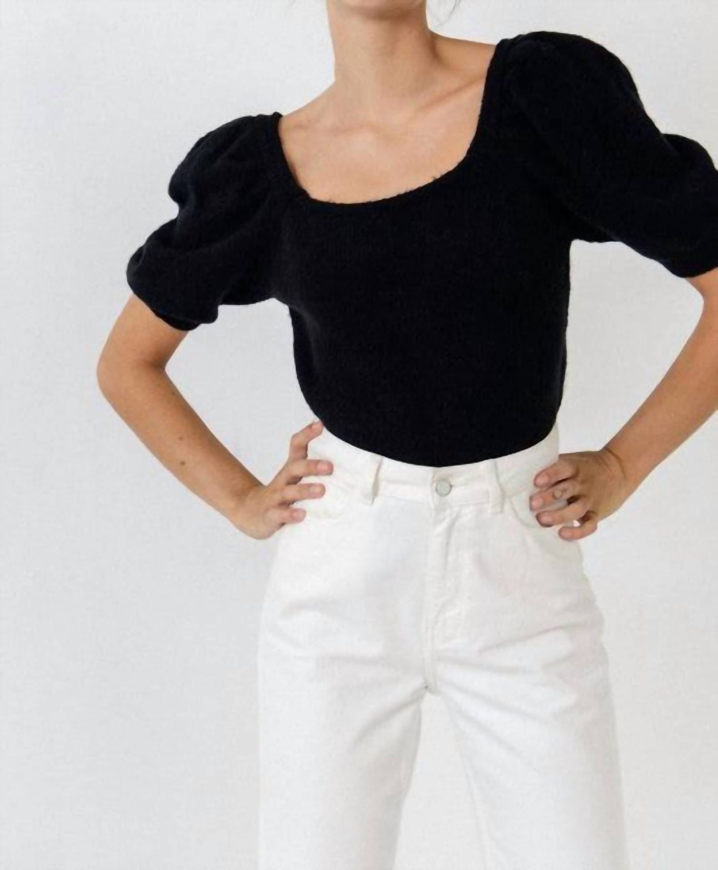 2.7 August Apparel - Puff Sleeve Sweater