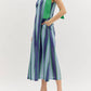 Entro - One Shoulder Striped Maxi Dress