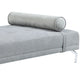 Quenti Velvet Sofa Bed With Pillow - Gray
