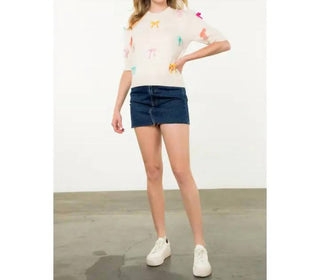 Thml - Colorful Bow Knit Top