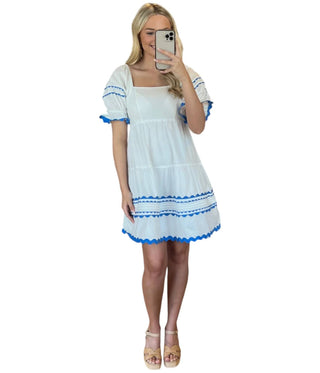 &Merci - RIC RAC TRIM & PINTUCK DRESS