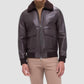 Bugatchi Uomo - Leather Zip Up Aviator Jacket