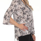 Joseph Ribkoff - Snakeskin Print Embellished Tunic Top
